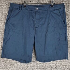 Lululemon Commission Golf‎ Shorts Mens Size 36x9 Blue Slim Athletic